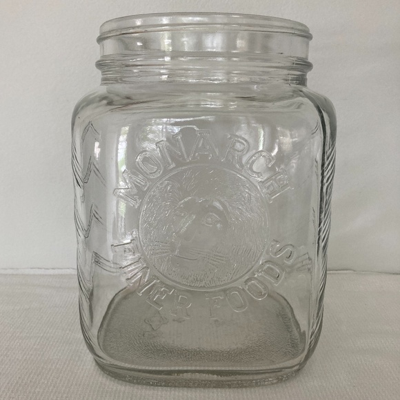 Vintage MONARCH FINER FOODS Lion Head Owens, Illinois Jar - Picture 7 of 9